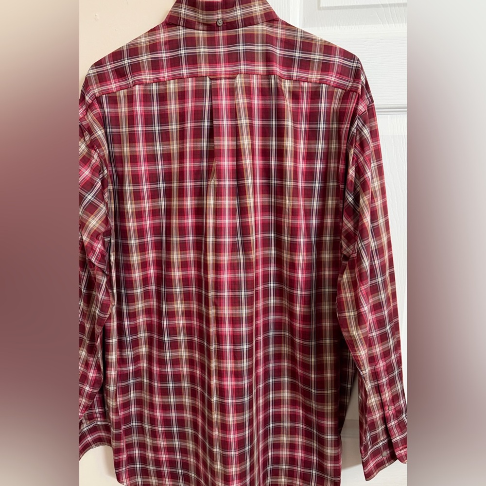 Faconnable Multicolored 100% Cotton Men’s L  Long Sleeve Button Down‎ Shirt - Picture 4 of 6